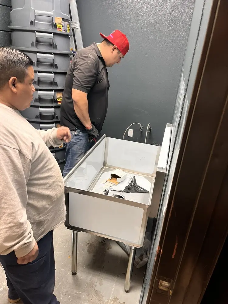 Commercial plumbing and sink installation in Somerville